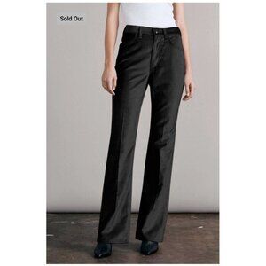 NEW Rag & Bone Jacey Velvet Black Straight Leg Pant Trouser Size 6